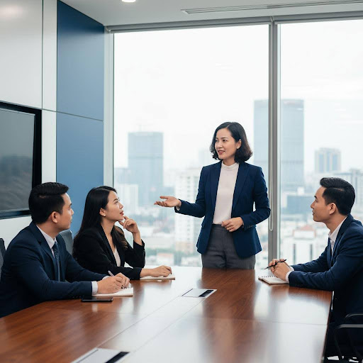 Kỹ năng lãnh đạo và giao tiếp hiệu quả là yếu tố then chốt dẫn đến thành công trong các ngành quản lý.