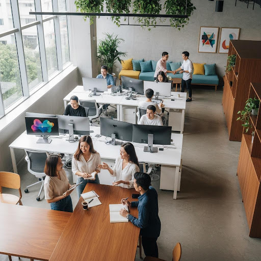 Môi trường làm việc năng động, nơi các chuyên gia quản lý cùng phát triển sự nghiệp và tạo ra giá trị mới.