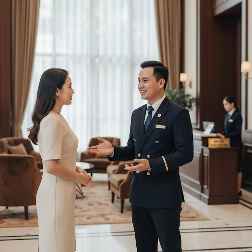 Kỹ năng giao tiếp xuất sắc và thái độ phục vụ tận tâm là yếu tố cốt lõi của một nhân viên hành lý chuyên nghiệp.