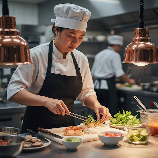 Các vị trí trong bếp nhà hàng - Trưởng ca bếp là một chuyên gia đảm bảo chất lượng món ăn tại trạm của mình.